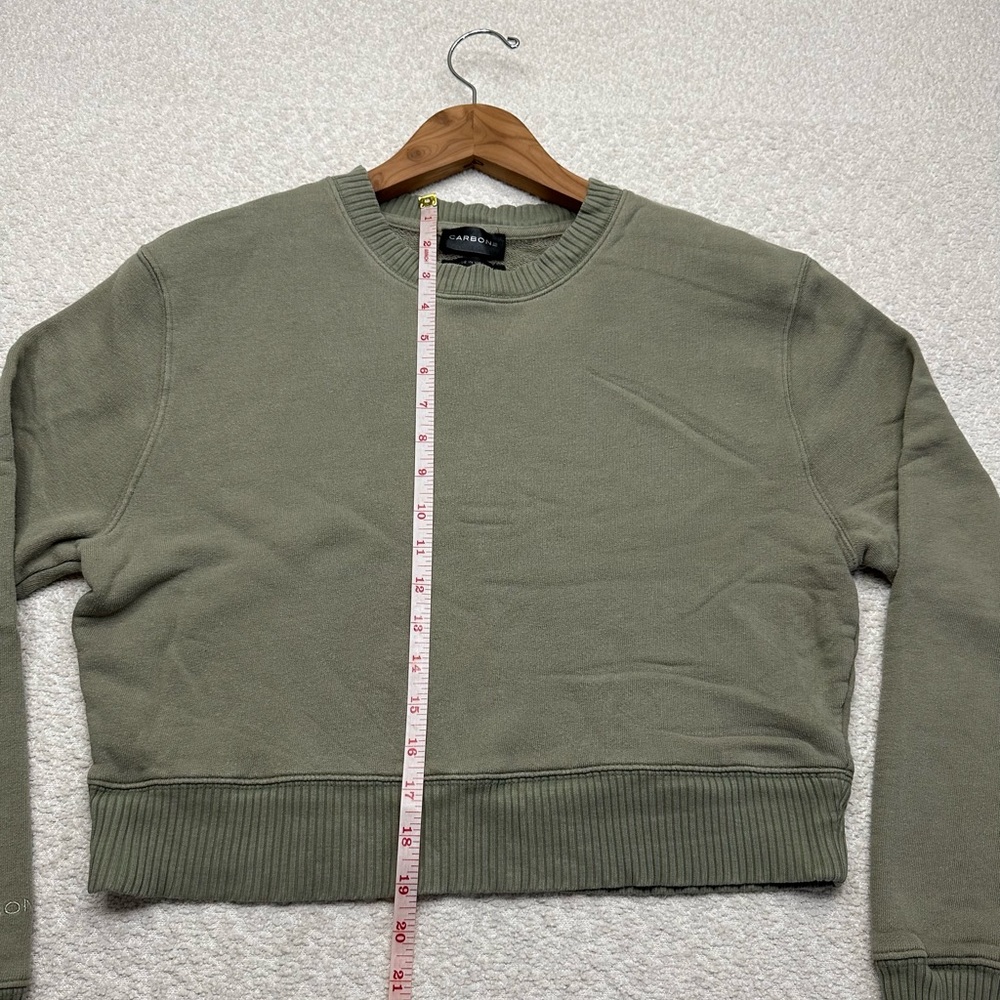 Carbon 38 Women’s Crewneck Sweatshirt Green Size Small - Picture 6 of 6